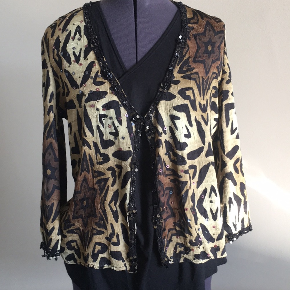 Alberto Makali beaded top